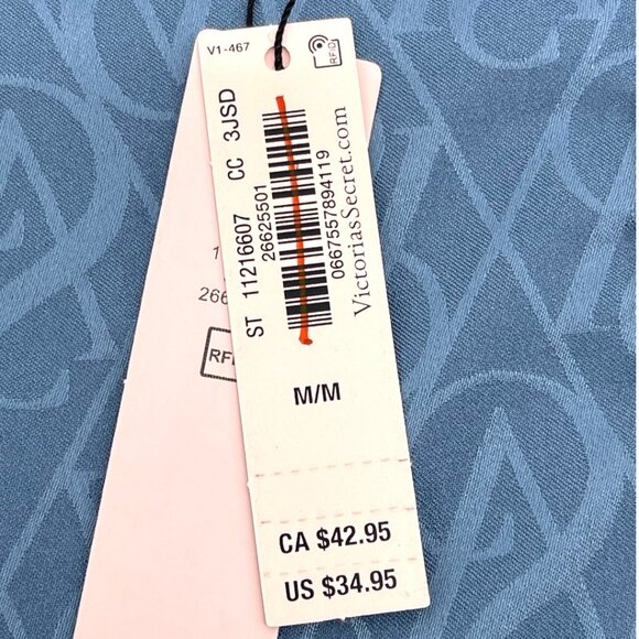 Victoria Secret Satin VS Logo Racerback Sleep Cami Tank NWT Sz M - Picture 8 of 9